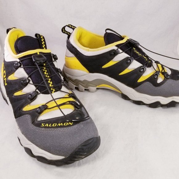 SALOMON MEN SHOES HIKING TRAILING MOUNTAN TOGGLE SIZE 10.5/44  2/3 - Picture 2 of 11